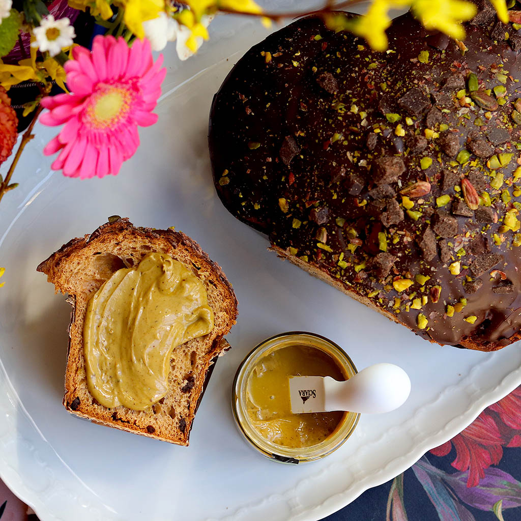 Colomba Pistacchio e "Cioccolato di Modica IGP" Sciara Bronte