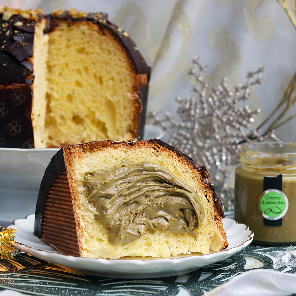 Panettone Pistacchio e Arancia di Sicilia Sciara Bronte
