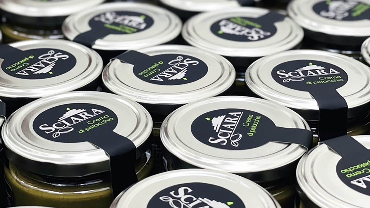 vasetti di crema di pistacchio Sciara Bronte