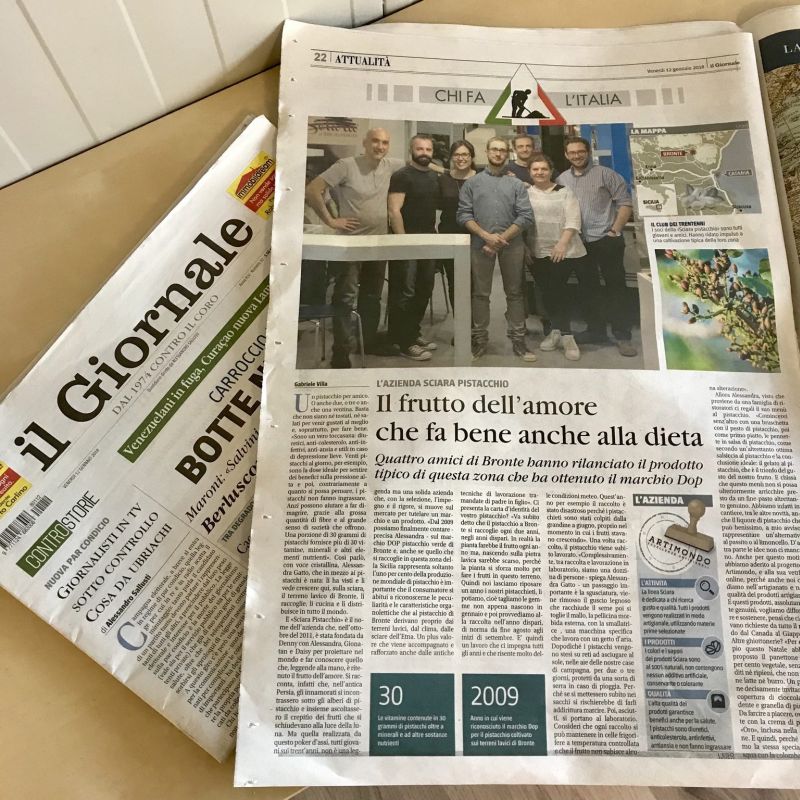 Articolo su Sciara, la terra del Pistacchio, su Il Giornale