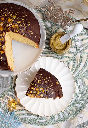 panettone al pistacchio e arancia candita di Sciara, Bronte